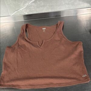 Coastal Cow Girl DSG Western Cow Girl Women's Brown Ribbed Tank Top M